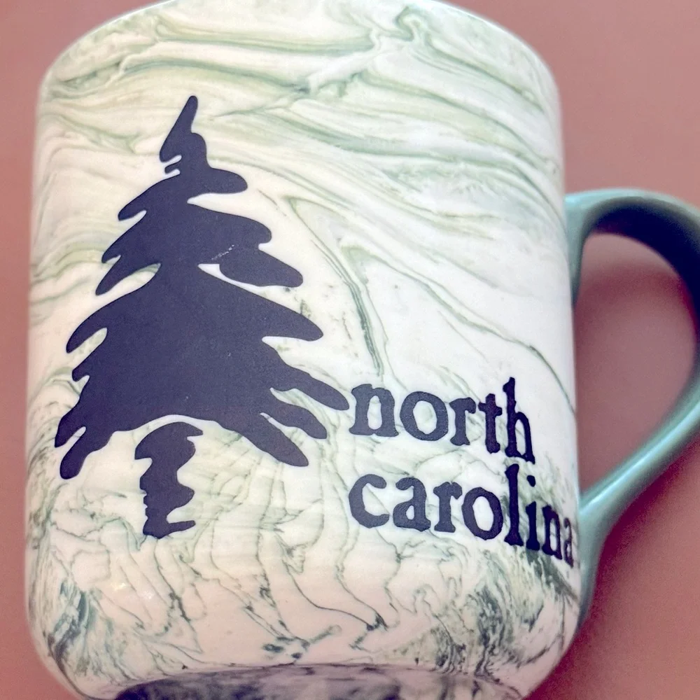 Marbled North Carolina NC Ceramic Tumbler Coffee Mug Cup
